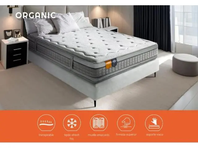 Imagen Colchn Organic ensacado 200x190 Lyron