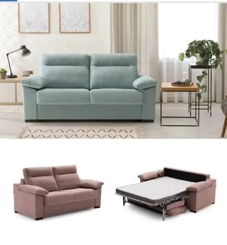 Imagen sofa cama con sistema italiano 3plz 202cm cama 140x190