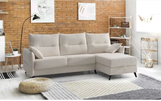 Imagen sofa cama Bremen sistema italiano pata alta 188cm cama 140cm 3