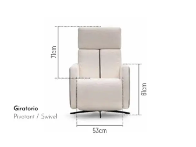 Imagen Silln relax Anne manual giratorio 2