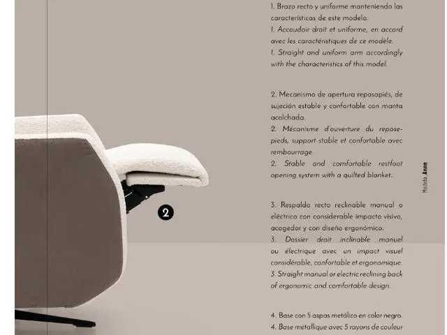 Imagen Silln relax Anne manual giratorio 5
