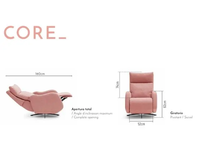 Imagen Silln relax Core manual giratorio 3