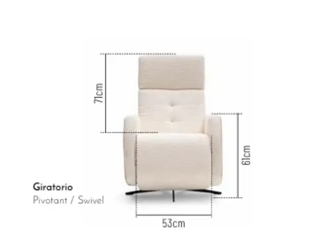 Imagen Silln relax Gaby manual giratorio 2