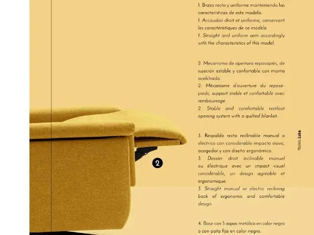 Imagen Silln relax Luka manual empuje fijo 5