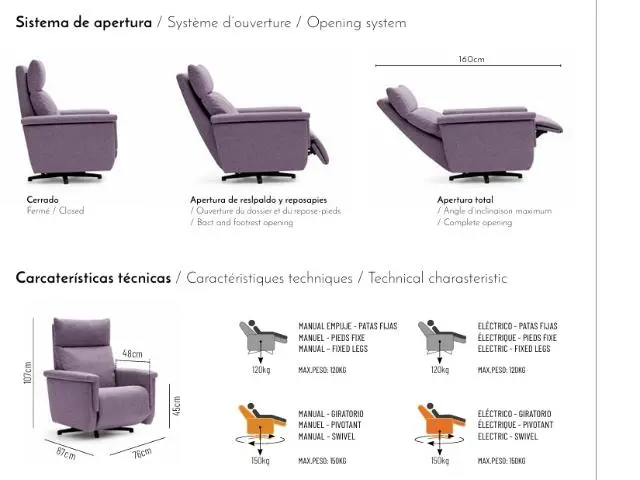 Imagen Silln relax Prat manual empuje 4