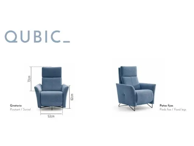 Imagen Silln relax Qubic manual empuje 2