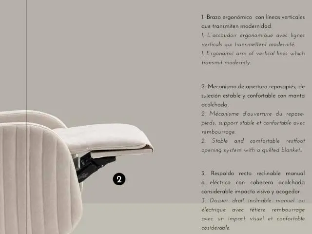 Imagen Silln relax Charly manual giratorio 5