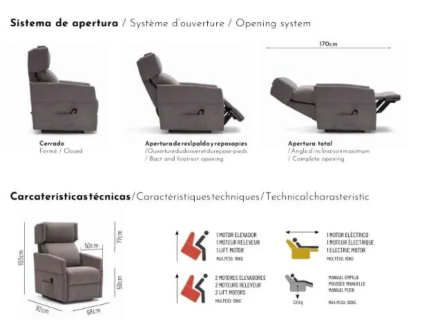 Imagen Silln relax Rene manual empuje 4