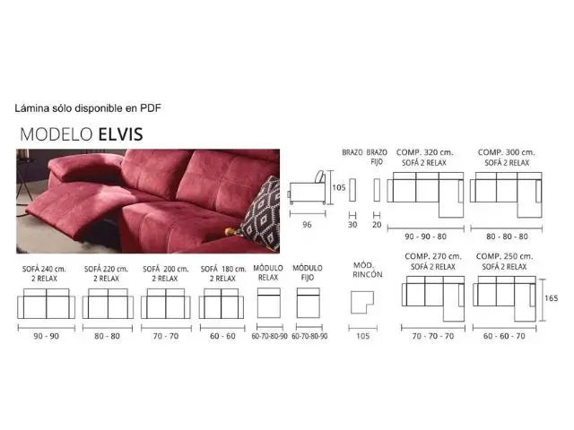 Imagen Cheslong Elvis relax 3m 2