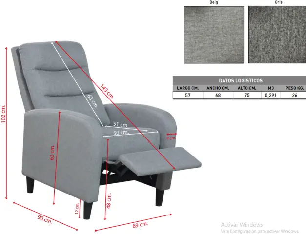 Imagen SILLON RELAX ARYA  2