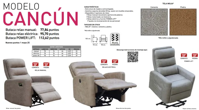 Imagen Butaca relax elctrica Cancn  2