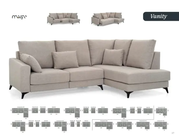 Imagen SOFA CHEIS RINCON VANITY 295X195