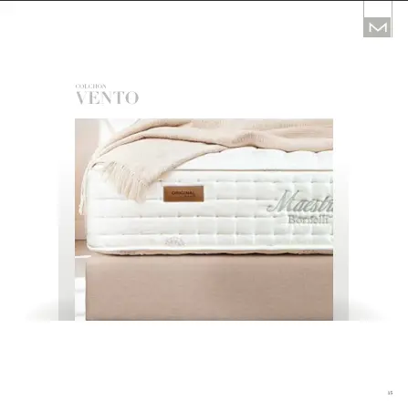 Imagen COLCHON VENTO MAESTRIA BORNELLI 135X180/190 2