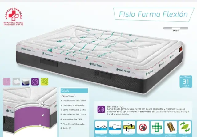 Imagen Colchn Fisio Farma Flexin 150 x 190 Stylbed