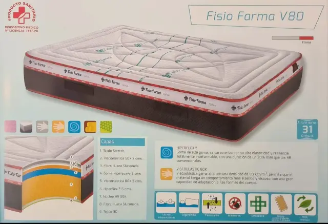 Imagen Colchn Fisio Farma V80 135 x 200 Stylbed